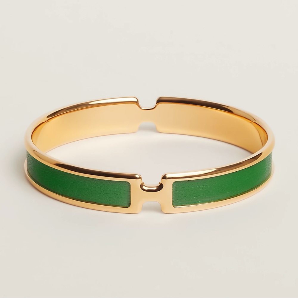 Hermes Olympe Bracelet - Vert Moyen